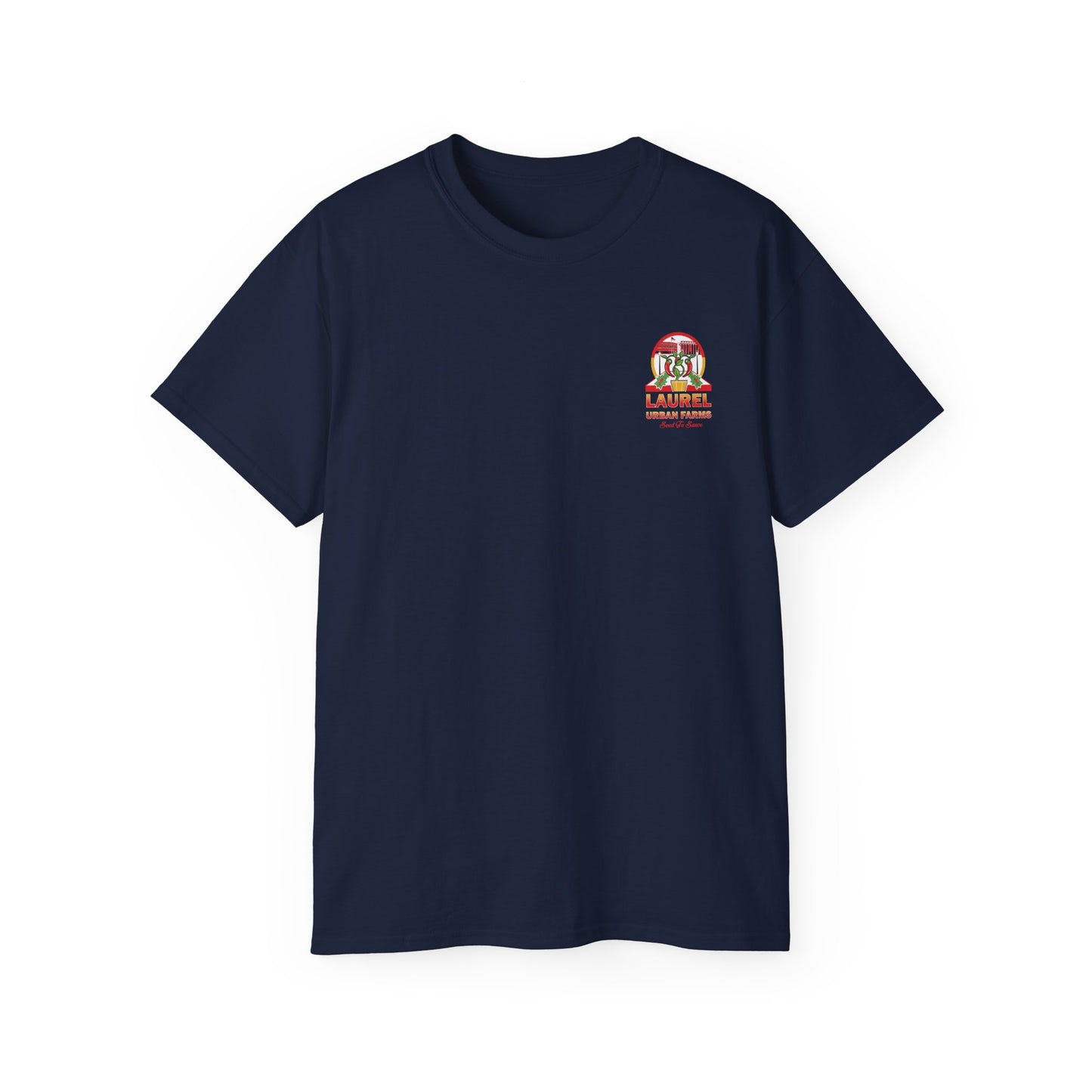 Laurel Urban Farms Cotton Logo T-shirt in Navy